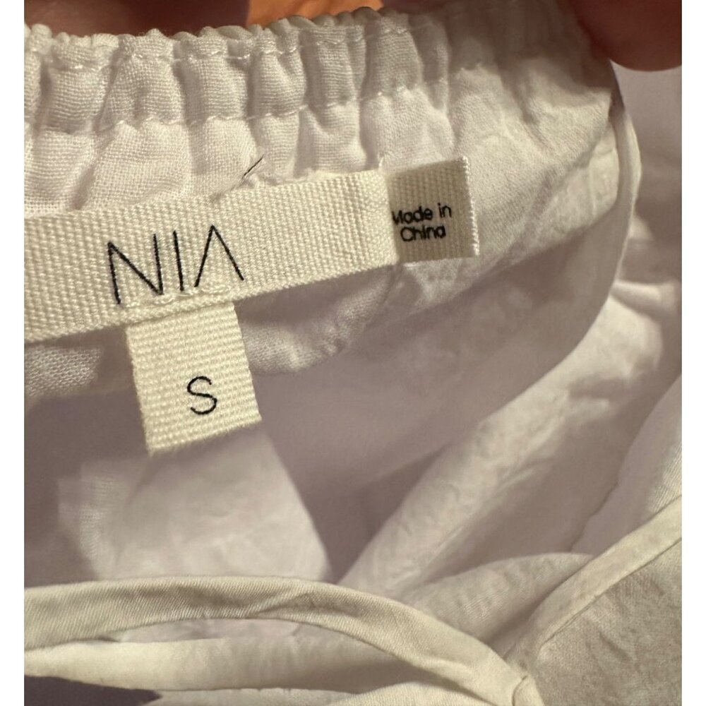 Nia Amalfi White Dress Spaghetti Straps Size S Lightweight & Breathable $88 - Picture 9 of 9